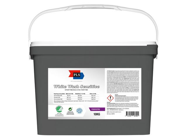 Tvättmedel PLS White Wash Sensitive 10kg