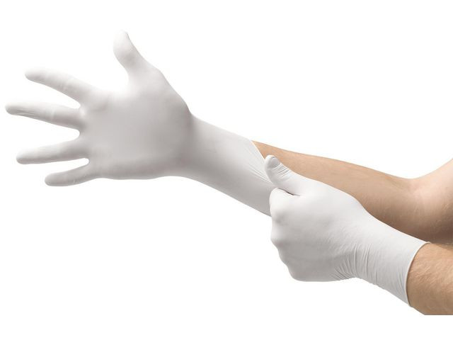 Nitrilhandske 92-205 vit 9 100/fp