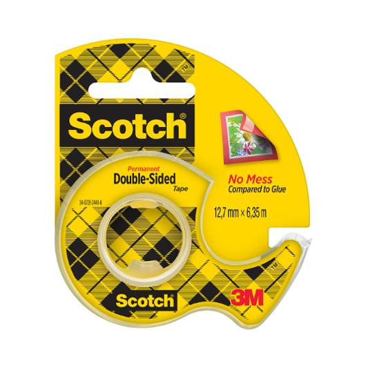 Dubbelhäftande tejp SCOTCH 136D 6mx12mm