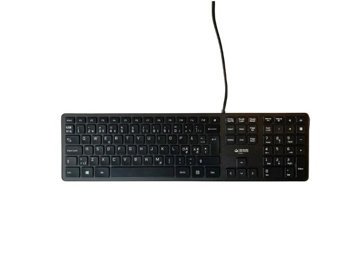 Tangentbord MATTING slim kabel svart