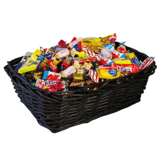 Godis Presentkorg svart inlaget 3,5kg