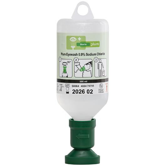 Wound and Eyewash PLUM 0,9% SodChl 500ml
