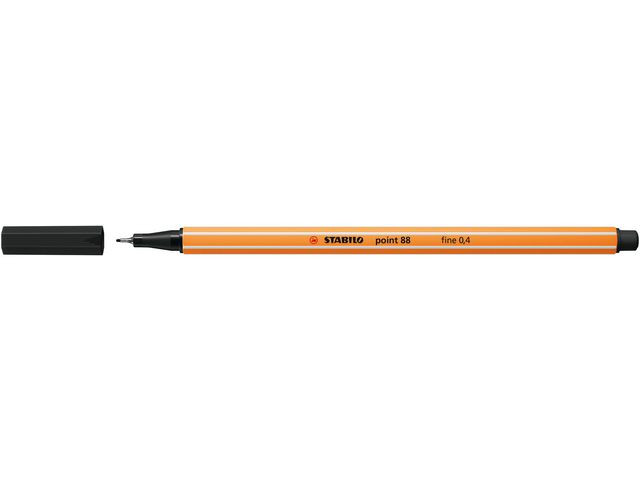 Fineliner STABILO Point 88 svart