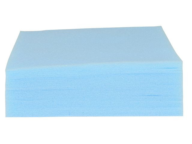 Tvättlapp skum 27x19x0,3cm blå 75/fp
