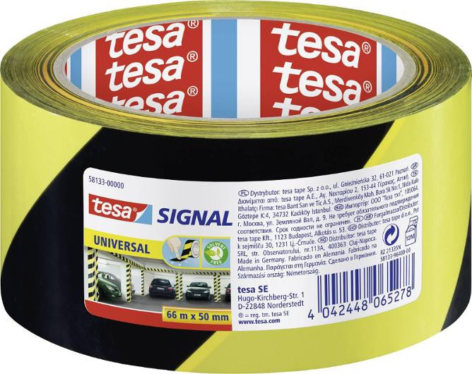 Markeringstejp TESA Sign. 50mmx66m gul/s