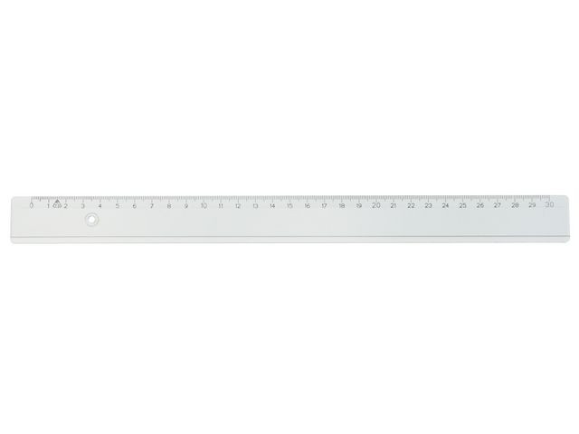 Linjal 20 cm cm/mm-gradering plast 10/fp