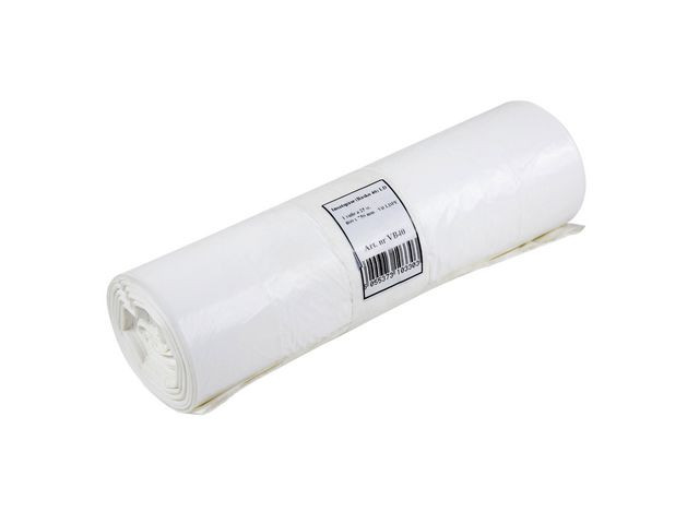 Insatspåse LD 90L 25my vit 25/rl