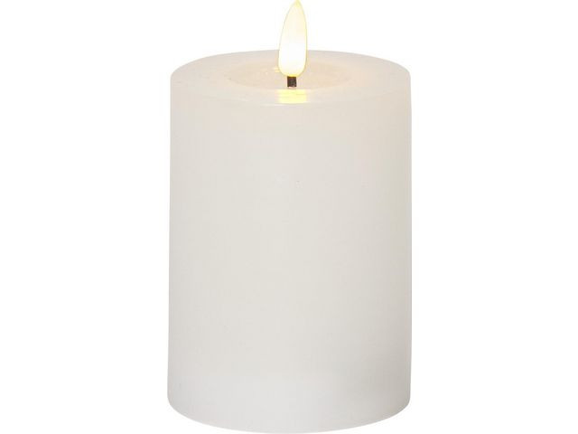 Blockljus STAR T Flamme LED 12,5cm beige