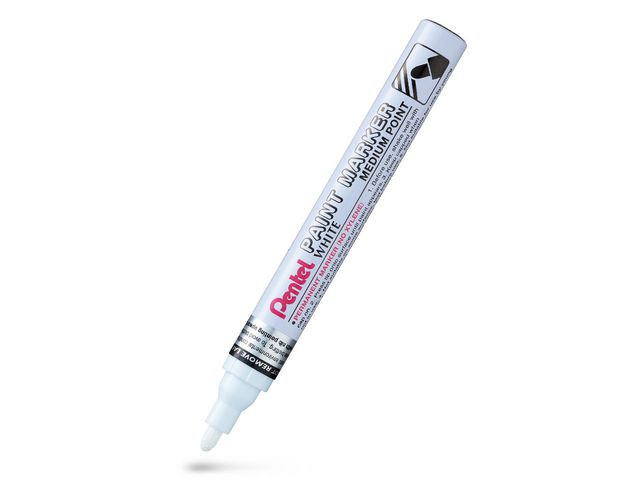 Märkpenna PENTEL Paint Marker rund vit