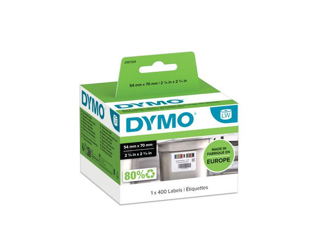 Etikett DYMO LW 54x70mm 400/fp