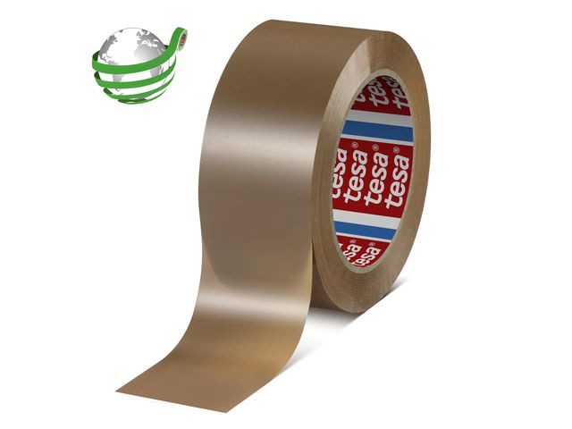 Packtejp maskin TESA PET 50mmx132m brun