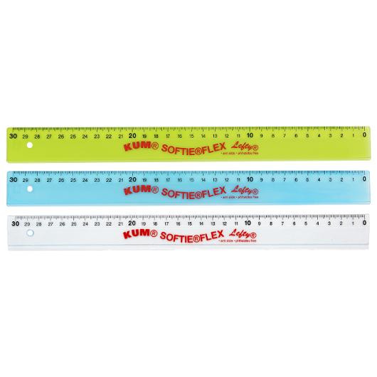 Linjal KUM softie Vänsterhänt 30cm