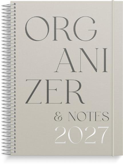 Kalender Organizer & Notes 2027 stående