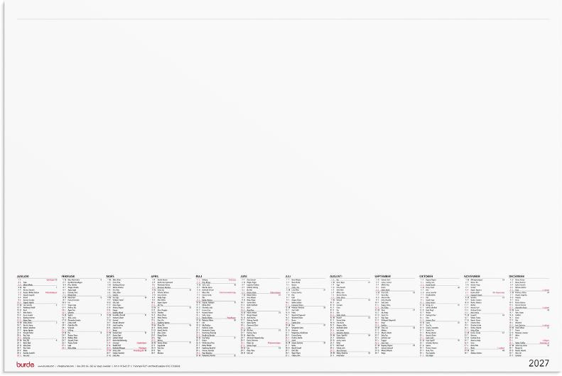 Kalender Skrivunderlägg Elegant 2027