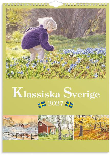 Väggkalender Klassiska Sverige 2027