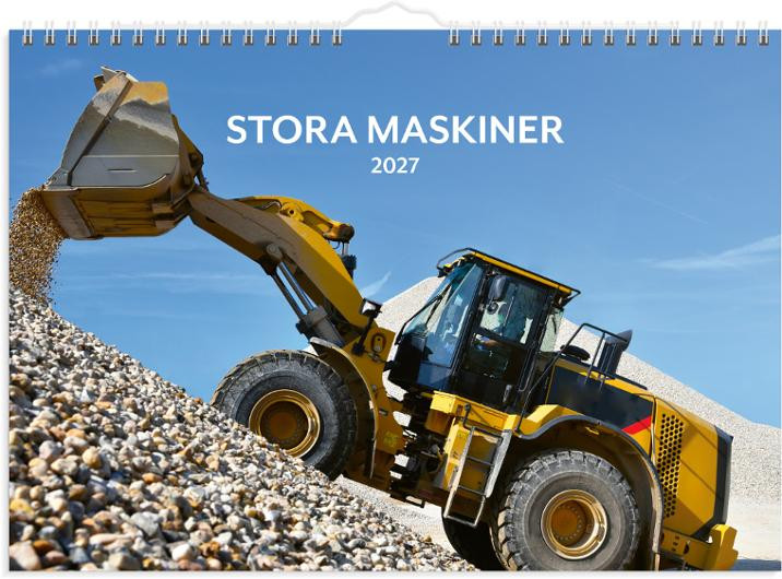 Väggkalender Stora Maskiner 2027