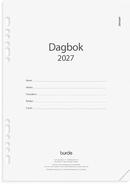 Business kalendersats Dagbok 2027