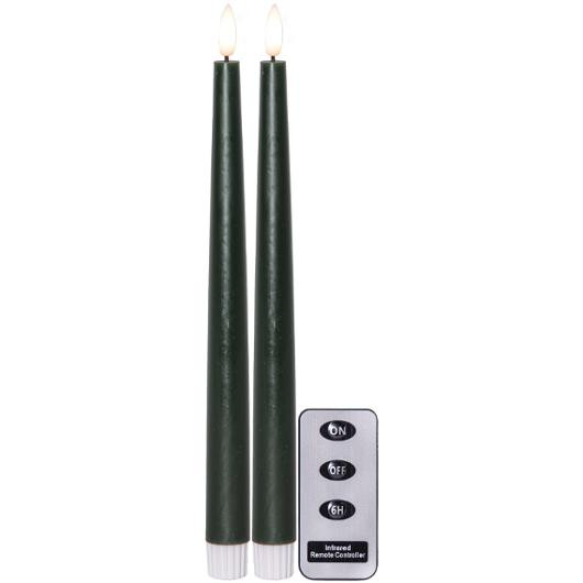 Antikljus STAR T LED 28cm grön 2/fp