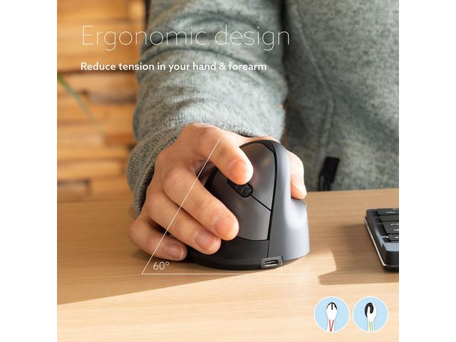 Mus Ergonomisk R-GO Large Höger Trådlös