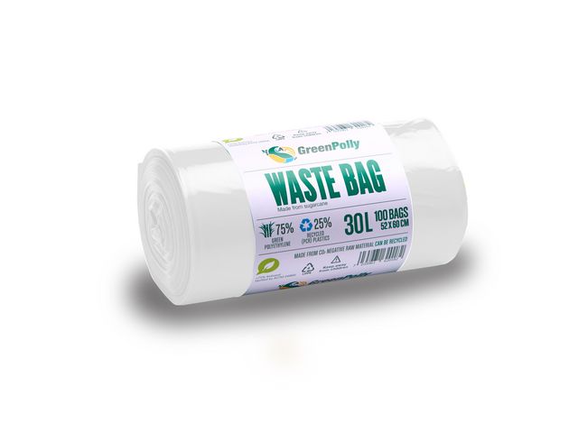 Insatspåse HD 30L 11my vit 100/rl