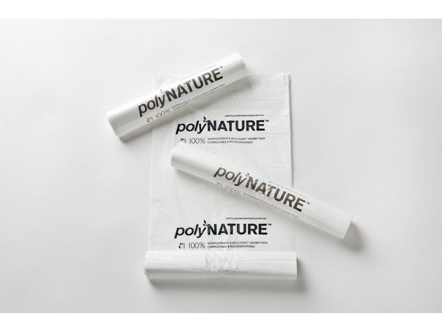 Plastsäck BIO POLYNAT 160L 20my vit10/rl