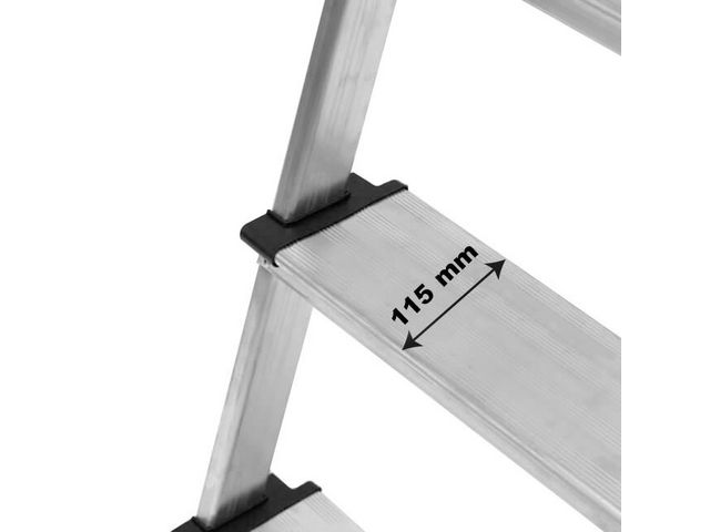 Trappstege SAFETOOL 5 steg aluminium