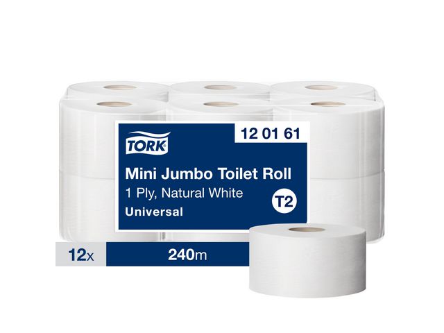 Toalettpapper TORK Uni T2 1-l natur12/fp