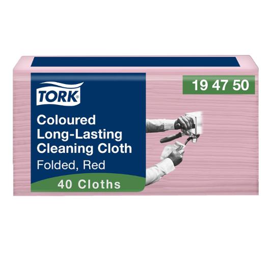 Rengöringsduk TORK Pre W8 röd 40/fp
