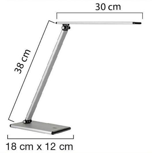 Lampa UNILUX Terra LED metal grå