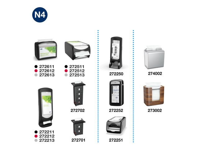 Servett TORK Pre N4 2-lags natur 1000/fp