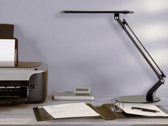 Lampa UNILUX Rumbaled LED svart
