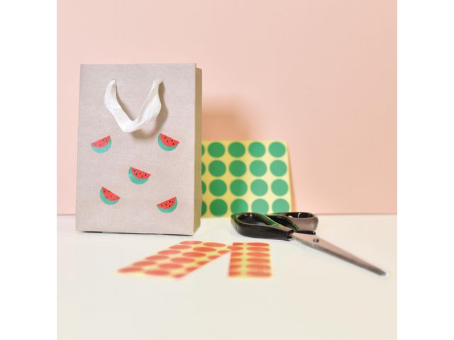 Färgkodningsprick AVERY Ø8mm grön 416/fp