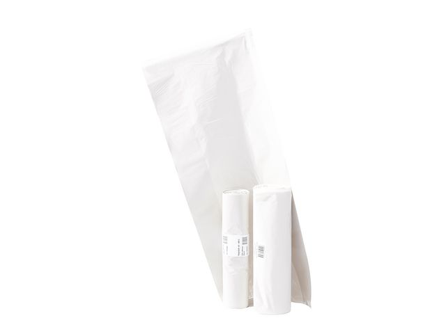 Plastsäck LD 60L 45my vit 25/rl