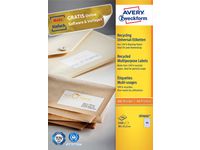 Etikett AVERY återv. 38x21,2mm 6500/fp