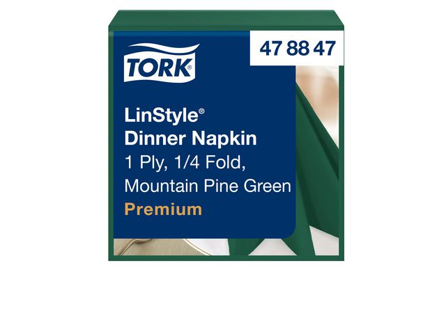 Servett TORK LinStyle Middag grön 50/fp