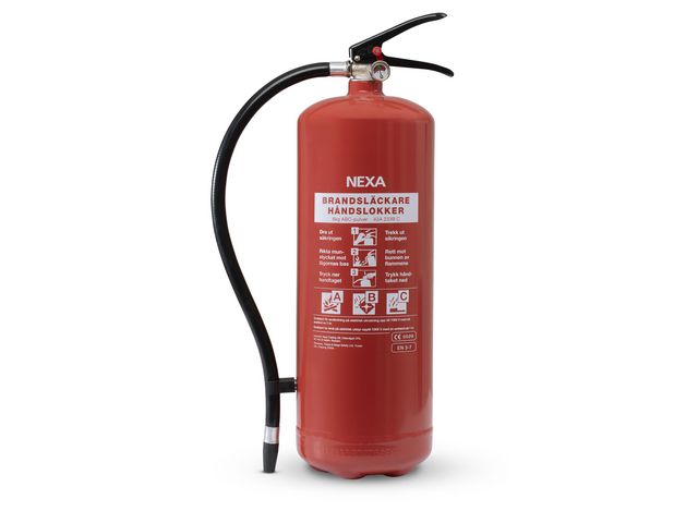 Brandsläckare NEXA 6kg pulver 43A röd