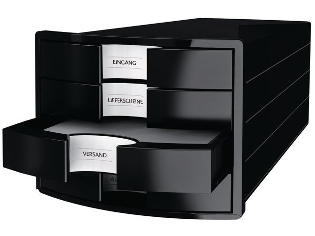 Blankettbox HAN 4 lådor svart