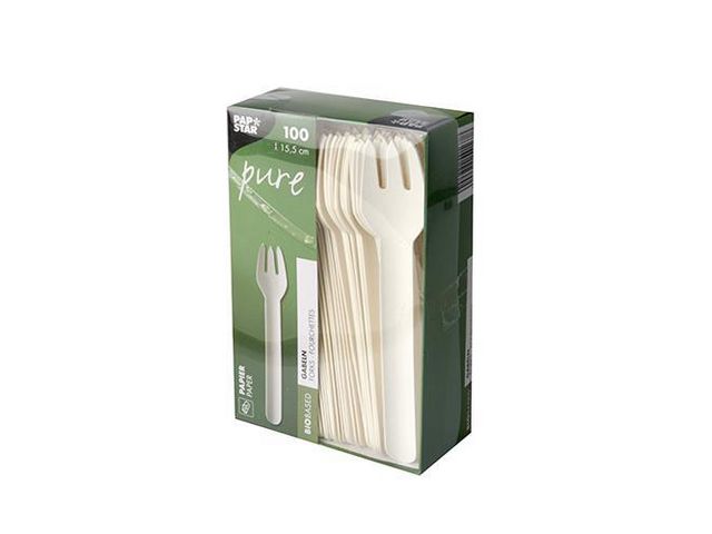 Bestick Gaffel PURE Papper 15,5cm 100/fp