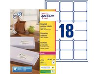 Etikett AVERY återv. 63,5x46,6mm 1800/fp