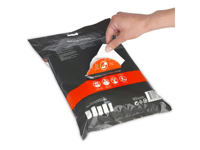 Insatspåse L BRABANTIA 40-45L vit 40/fp