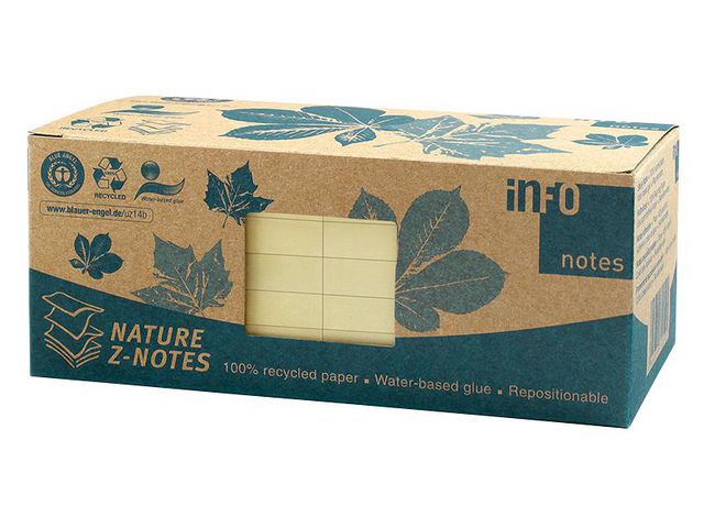 Notes Z-NOTES 75X75mm pastell 12/fp