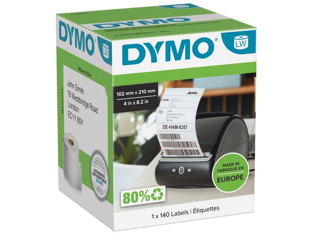 Etikett DYMO LW Frakt 102x210mm 140/fp