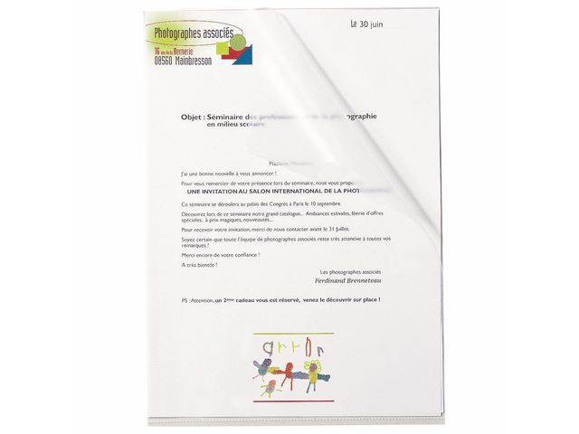 Aktmapp A4 0,12 ofärgad 100/fp
