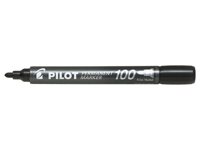 Märkpenna PILOT rund SCA 100 1mm svart
