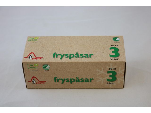 Fryspåse PINGVIN ECO LDPE 3L 22 my 40/fp
