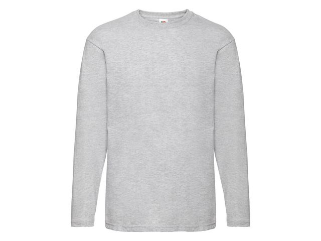T-shirt Långärmad FRUIT gråmelange 5XL