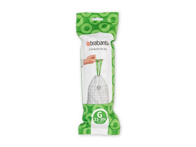 Insatspåse G BRABANTIA 23-30L vit 20/rl