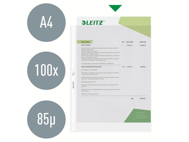Plastficka LEITZ PP 0,07 A4
