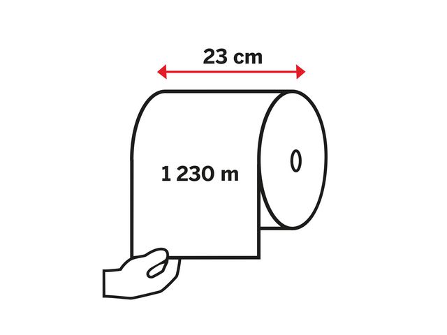 Industritork KATRIN L naturvit 1230m