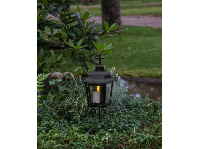 Blockljus STAR T LED Paula 11,5cm beige